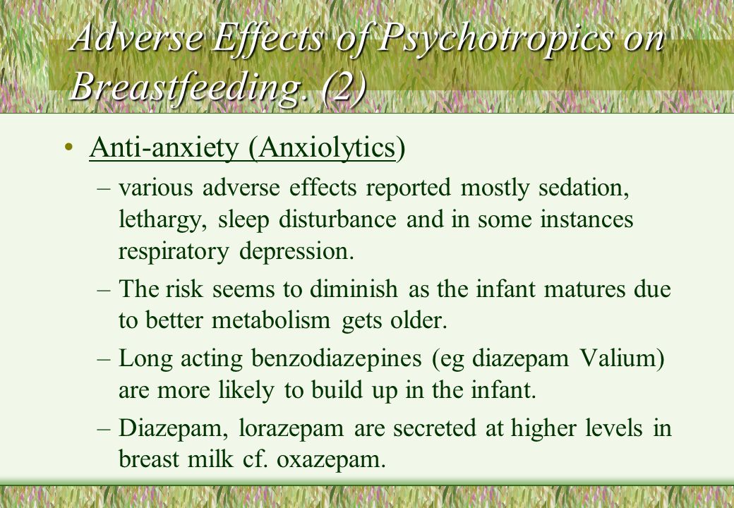 Safe for breastfeeding valium